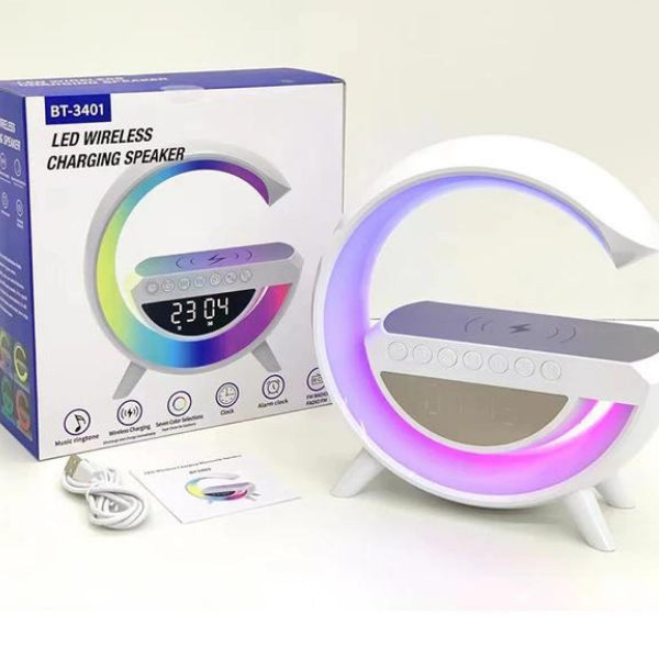 BT-3401 Bluetooth Speaker 15W LED Atmosphere RGB Light Wireless Charger